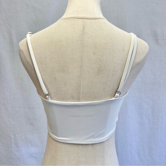 Beach Riot white studded lunar sports bra swim top size small-medium - Picture 9 of 15